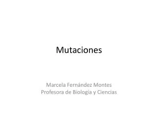 mutaciones