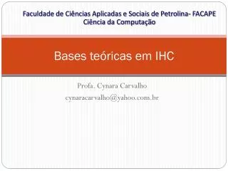 bases te ricas em ihc
