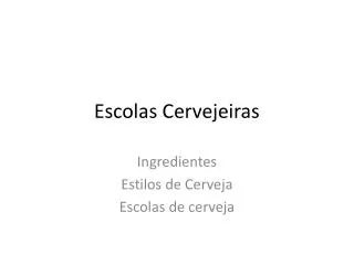 escolas cervejeiras