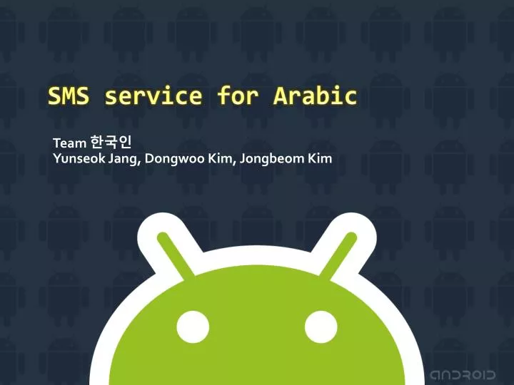 sms service for arabic