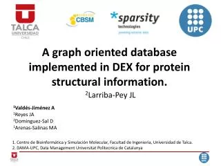 A graph oriented database implemented in DEX for protein structural information.