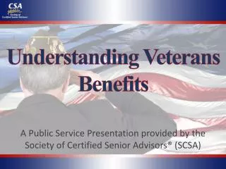 Understanding Veterans Benefits