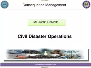Civil Disaster Operations