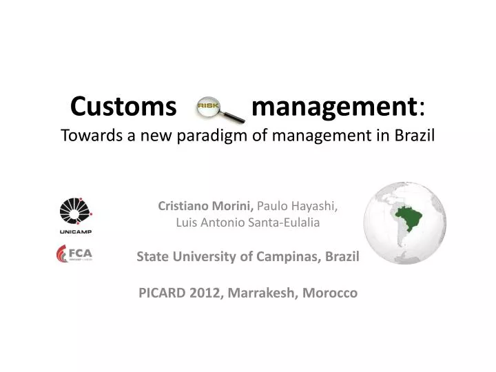 customs s management towards a new paradigm of management in brazil