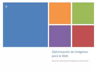 optimizaci n de im genes para la web