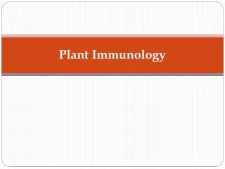 Plant Immunology