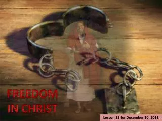 FREEDOM IN CHRIST