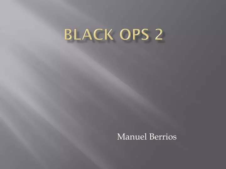 black ops 2