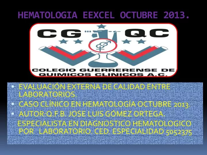 hematologia eexcel octubre 2013