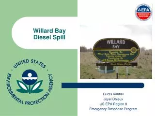 Willard Bay Diesel Spill