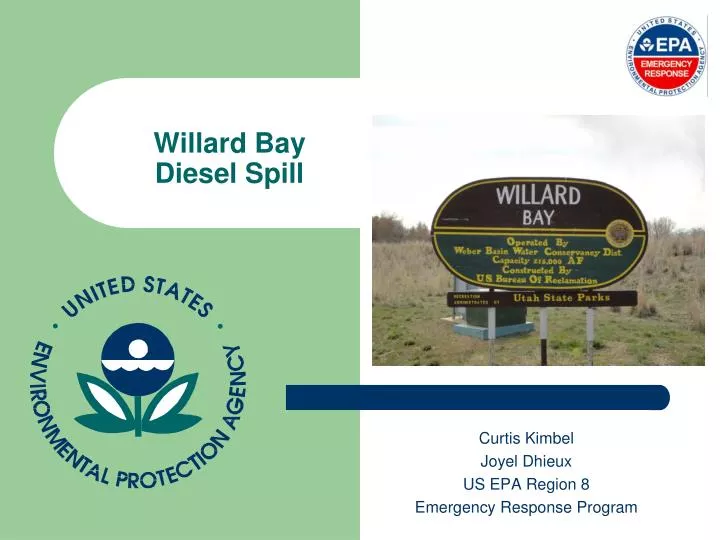 willard bay diesel spill