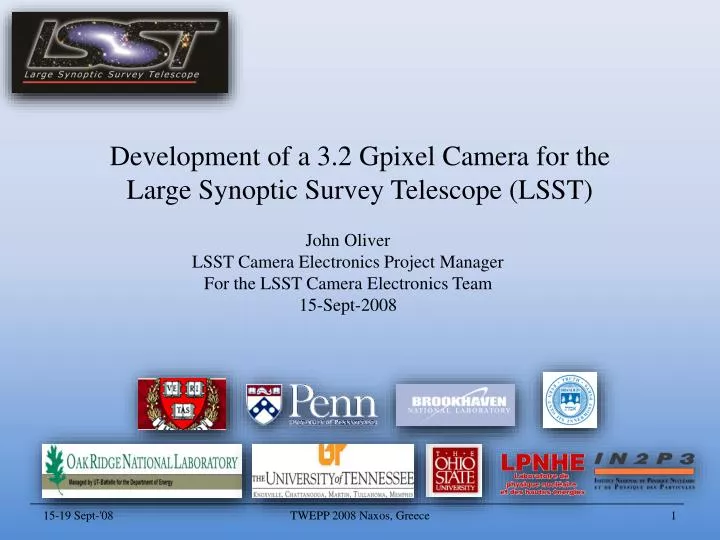 development of a 3 2 gpixel camera for the large synoptic survey telescope lsst