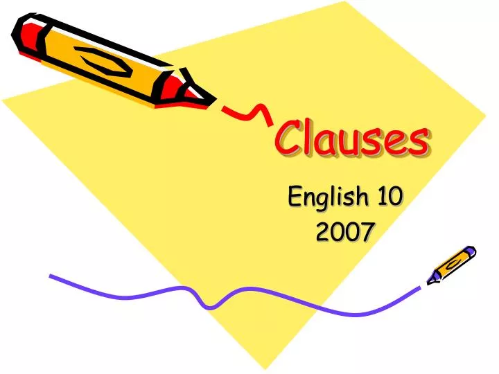 clauses