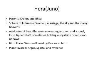 Hera(Juno)