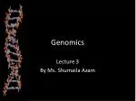 Genomics - slide 1