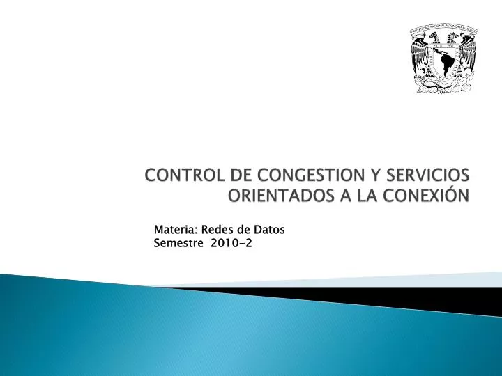 control de congestion y servicios orientados a la conexi n