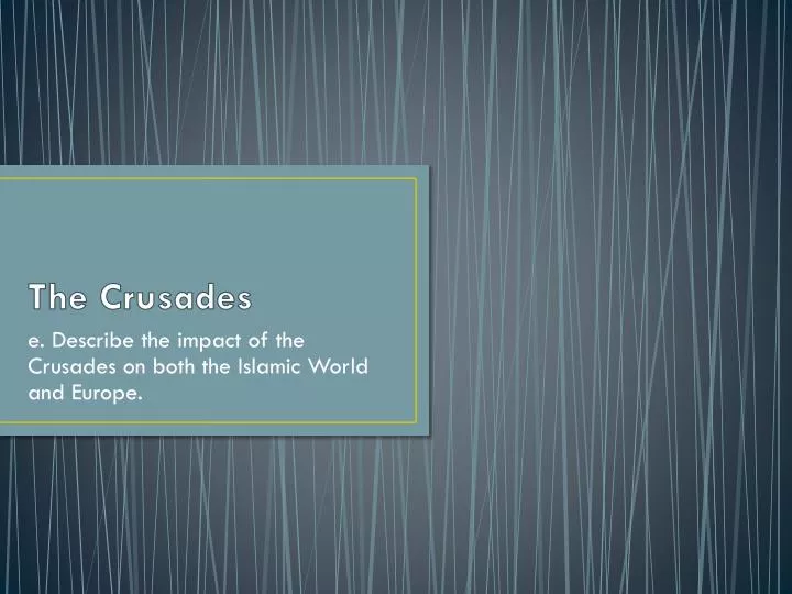 the crusades