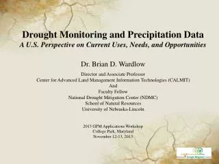 Drought Monitoring and Precipitation Data