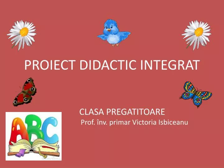 proiect didactic integrat