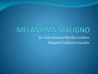 melanoma maligno