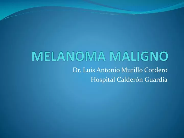 melanoma maligno