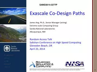 Exascale Co-Design Paths