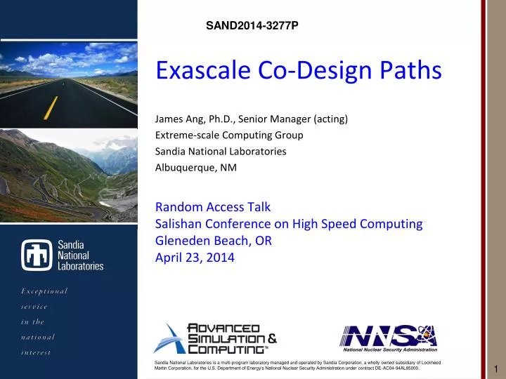 exascale co design paths
