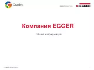 Компания EGGER общая информация