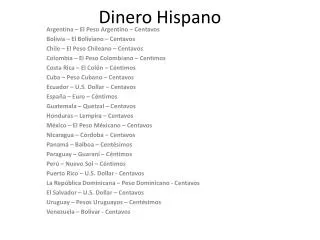 dinero hispano