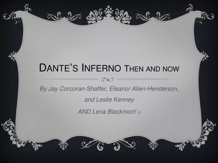 dante s inferno then and now