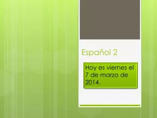 espa ol 2