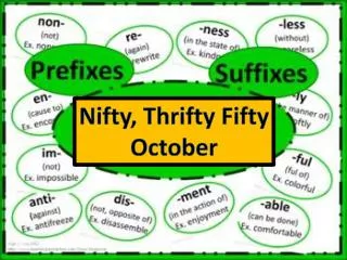 Nifty, Thrifty Fifty October