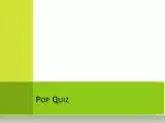 Pop Quiz - slide 1