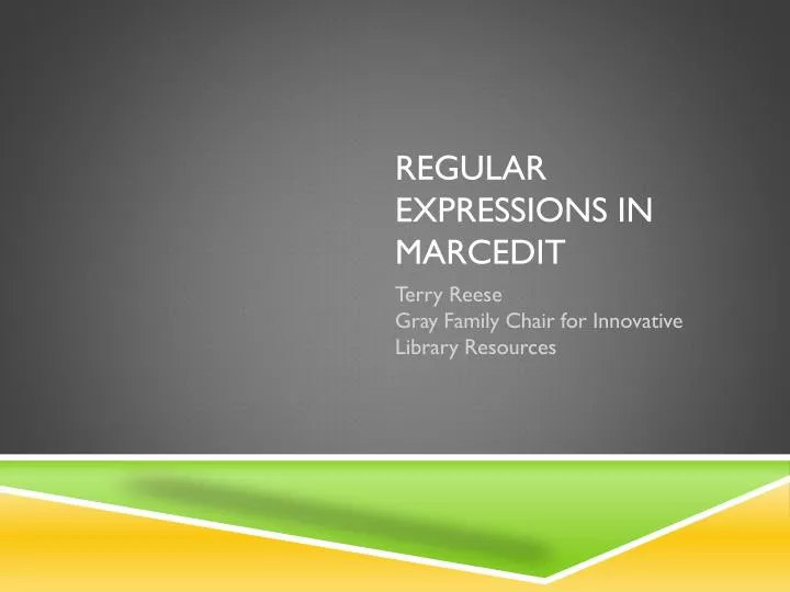 regular expressions in marcedit