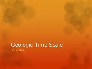 Geologic Time Scale