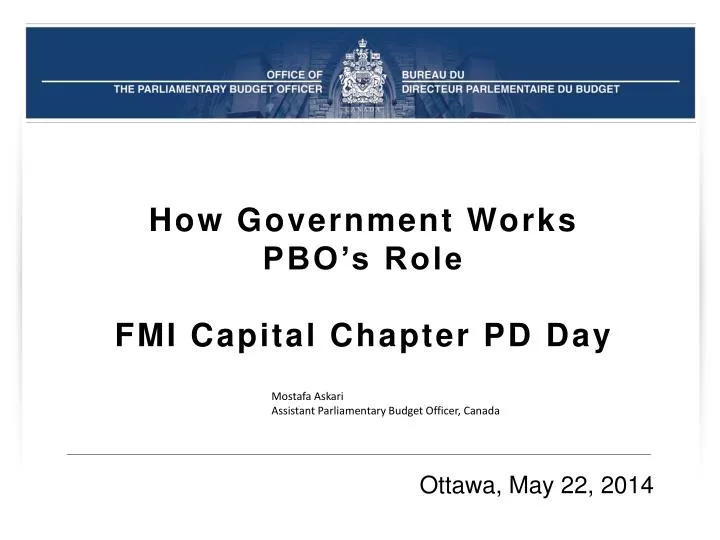 how government works pbo s role fmi capital chapter pd day