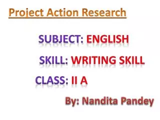 Project Action Research
