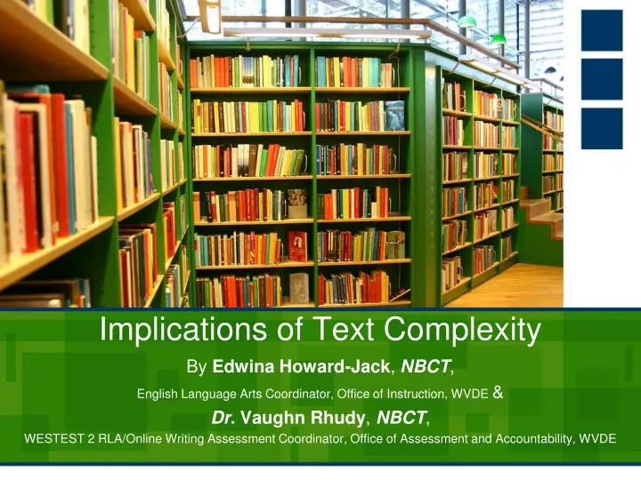 implications of text complexity