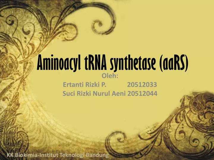 aminoacyl trna synthetase aars