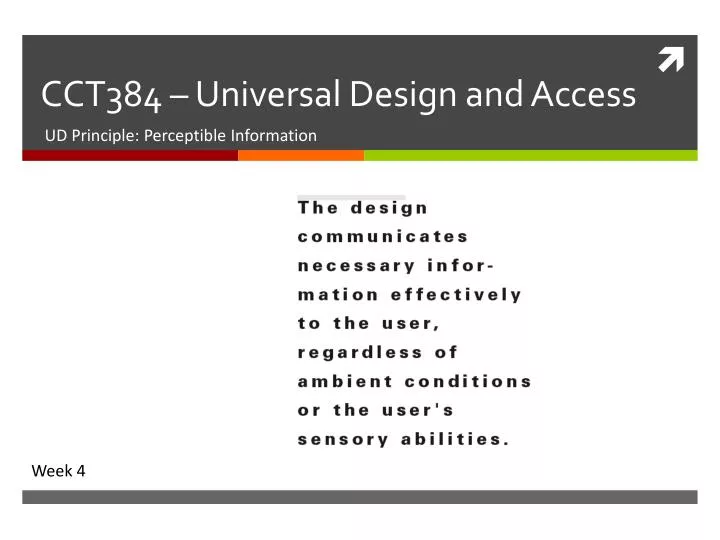 cct384 universal design and access