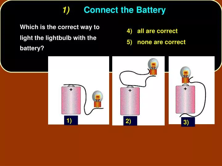 1 connect the battery