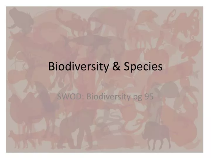 biodiversity species