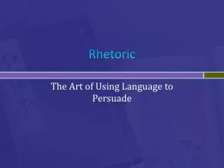 Rhetoric