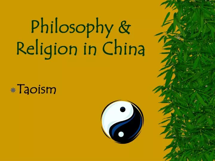 philosophy religion in china