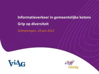 informatieverkeer in gemeentelijke ketens grip op diversiteit
