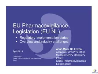 EU Pharmacovigilance Legislation (EU NL)