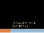 Caesar De Bello Gallico 6.9
