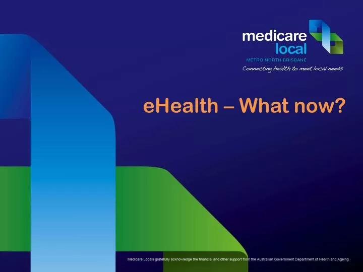 ehealth what now