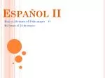 Español II - slide 1