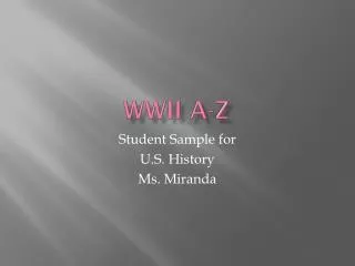 WWII A-Z